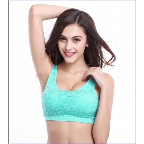 New Women Sexy Lace Bra Push Up Gather Shakeproof Bra Top Full Cup Padded Wireless Seamless Padded Bras Brassiere soutien gorge