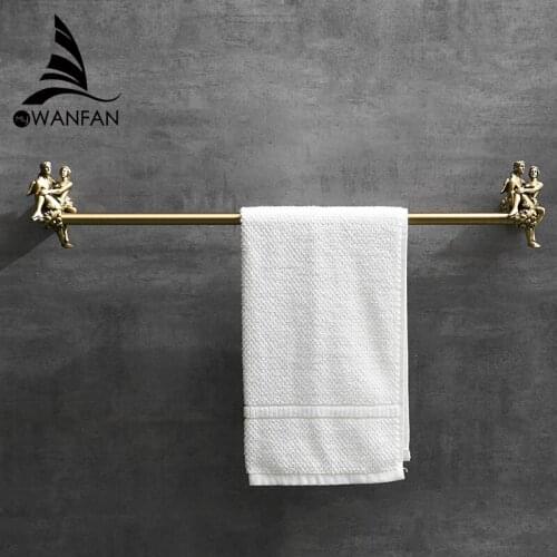 Romantic Series Bronze Bathroom Toilet Paper Holder Wall Mounted Towel Bar Toilet Brush Holder Bathroom Accessories MB-0817B