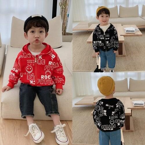 Printed Spring Autumn Coat Outerwear Top Children Clothes Kids Costume Teenage Gift Plus Size Boy Clothing High Quality