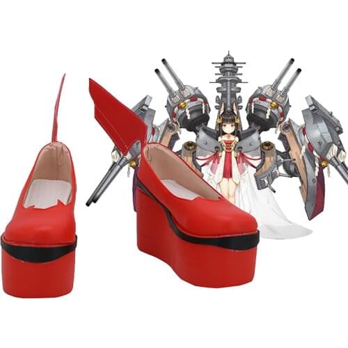 Azur Lane Nagato Cosplay Boots Platform Shoes Custom Made Any Size