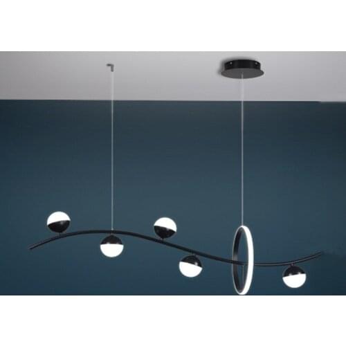 Modern Simple Pendant Light Dining Room Table Long Strip Living Room Lamp Designer Home Decoration Hanging Lighting Fixture