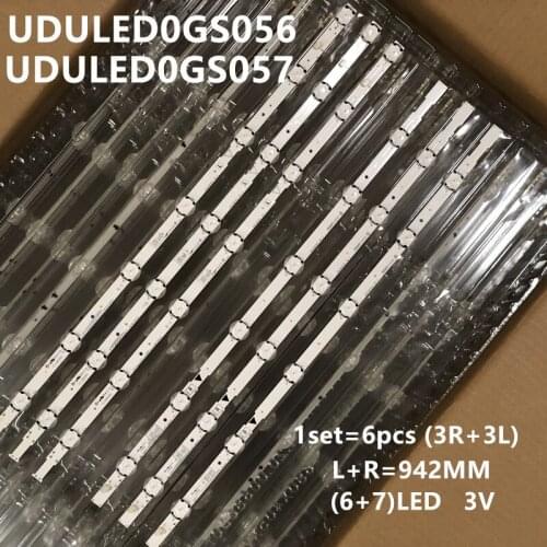 LED backlight strip LG Sanyo INNOTEK 50inch TVE128280 FW50D36FB LED STRIPS 50W6S1P 50W7S1P UDULED0GS056 UDULED0GS057