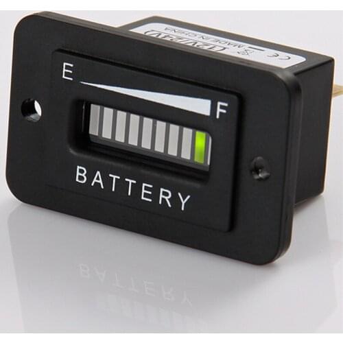 Lead Acid Storage Battery 12/24V LED Battery Level Indicator for Golf Kart Truck Electric Vehicle Car Truck RVS RL-BI003
