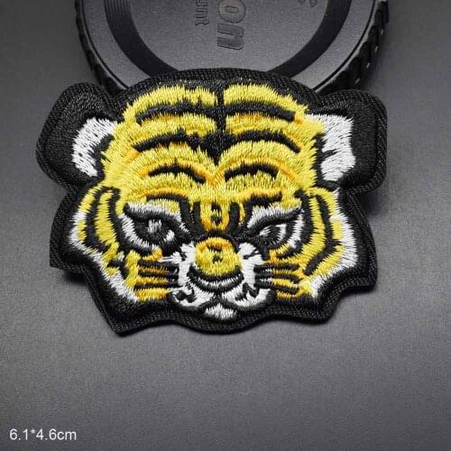 Kids Animal Little Tiger Iron On Patch Clothes Patch For Clothing Girls Boys Embroidered Patch