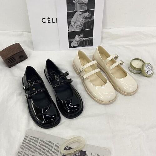 Comfortable And Versatile Large Size Ladies Single Shoes Spring And Summer New Retro Mary Jane Small Leather Shoes
