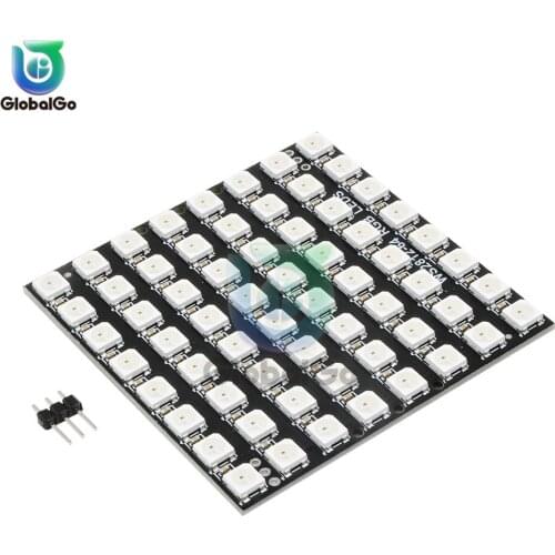 WS2812 5050 RGB Flexible Pixel Panel Matrix Screen WS2812 Led Module WS2812 IC Individually Addressable DC5V