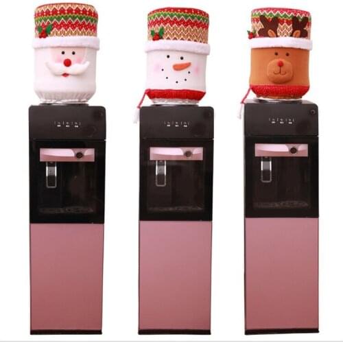 Water dispenser covers Drinking fountain machine Dust bottle protector Christmas Santa Claus Dustproof buket cloth protection