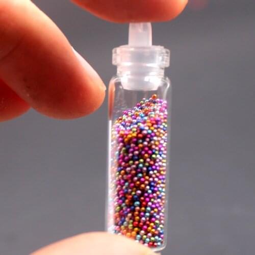 1 Bottles Nail Art Rhinestones Beads Sequins Glitter Tips Decoration Tool DIY Nails Design Manicure Decorations