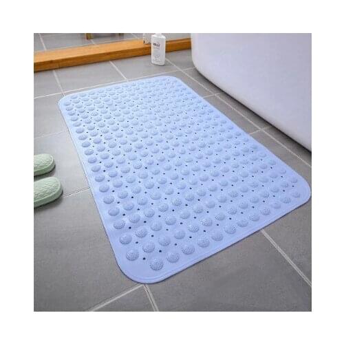 1Pcs Self-Priming Silicone Bathroom Mats PVC Rectangle Bath Artifact Foot Massage Cushion Sole Non-slip Shower Room Massage Pad