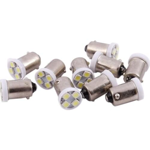 10 x T11 BA9S 4 LED 3528 SMD Auto Bulb H5W Car Lamp White 5000K DC 12V
