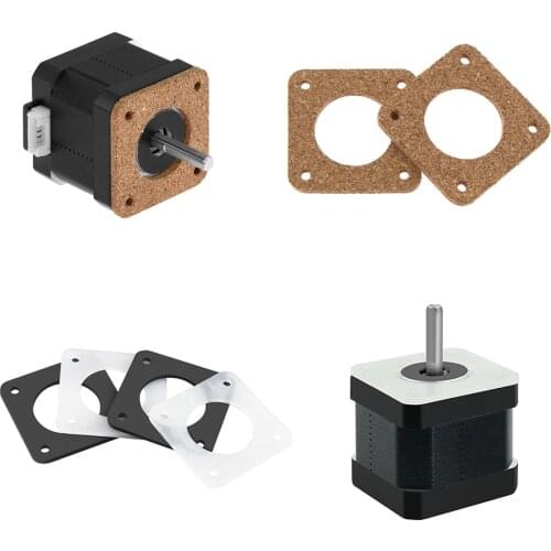 5 pcs Nema 17 stepper damper Nema17 stepper Motor cork damper Gasket Reprap insulator 42 Engine cushion for 3D printer engine