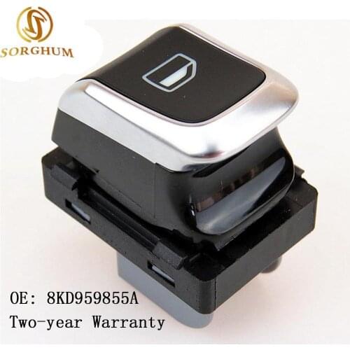 8KD959855A 959 855 A Chrome Car Window Electric Control Switch Adjustment Button For A6 Quattro S6 A8 S8 RSQ3 RS6 RS7 A7 Q3