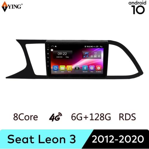 Android Auto Radio For Seat Leon 2012-2020 Left Multimedia Player 4G Android 10 GPS Stereo DSP Wireless Carplay QLED Screen