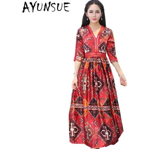 Летние платья-халаты AYUNSUE China At AliExpress