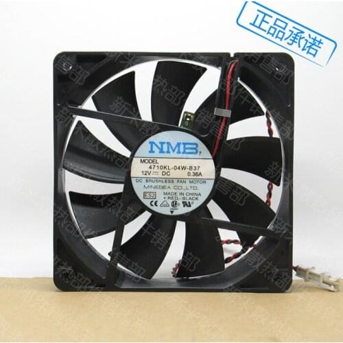 USED NMB-MAT NMB double ball bearing silence 12CM 12V 0.36A 4710KL-04W-B37 cooling fan