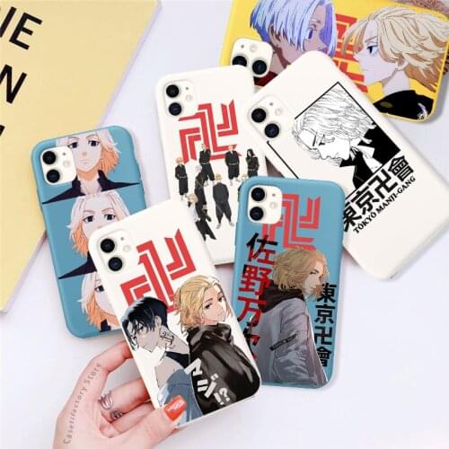 Anime Tokyo Revengers Phone Case for IPhone 12 11 Pro Max X XR XS Max 6 7 8 7Plus Soft Silicone Case Manjiro Sano Phone Shell