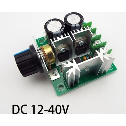 DC 12V 24V 30V 40V 13KHZ Auto PWM DC Motor Adjuster Regulator Governor Speed Controller Switch 10A 50V 1000uF