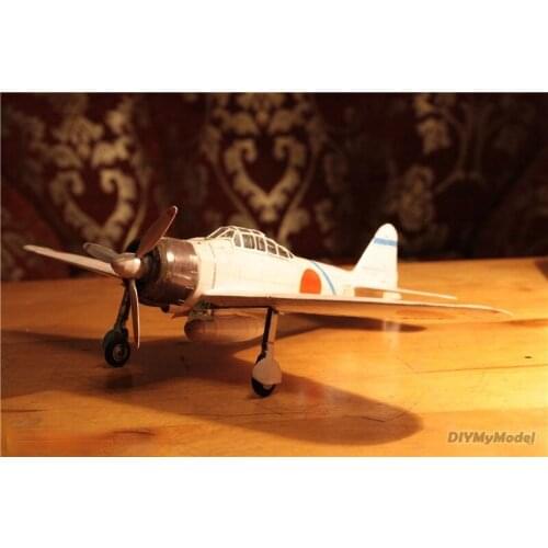 DIYMyModeI Japan a6m2_ Zero fighter DIY Handcraft Paper Model KIT Handmade Toy Puzzles Gift Movie props