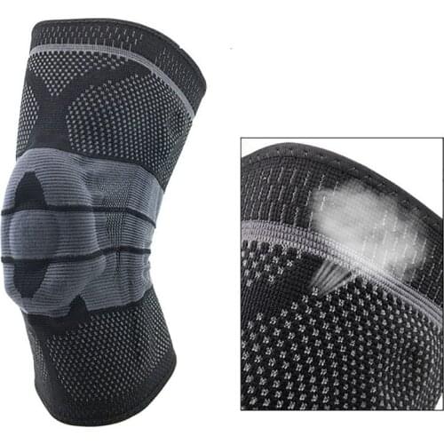 Hot Sale Knee Protector Football Basketball Volleyball Knee Protector Silicone Spring Knee Pad Protect Outdoor Sports Protector