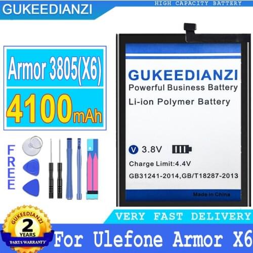 GUKEEDIANZI Ulefone Armor X6 Phone Batteries