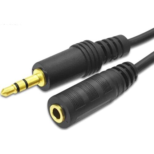 3.5mm Jack Extension Audio Cable Male To Female Wired Headphones Extender Cable Speaker AUX Cable Cord for PC 1.5m