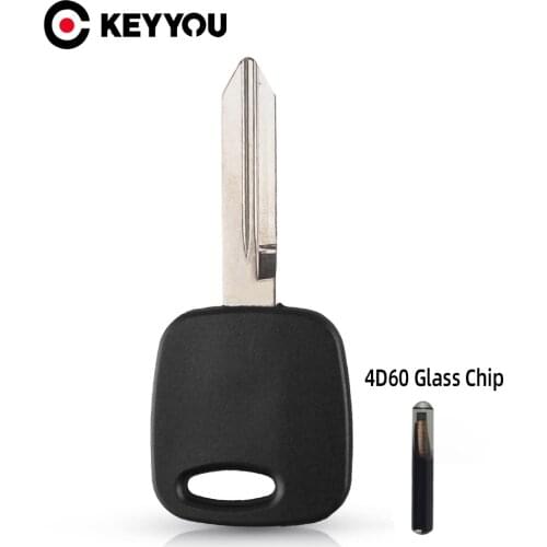 KEYYOU 4C Glass Transponder Chip For Ford Focus Escape Mercury 1998-2005 Uncut FO38 Blade Blank Auto Car Key Ignition Shell