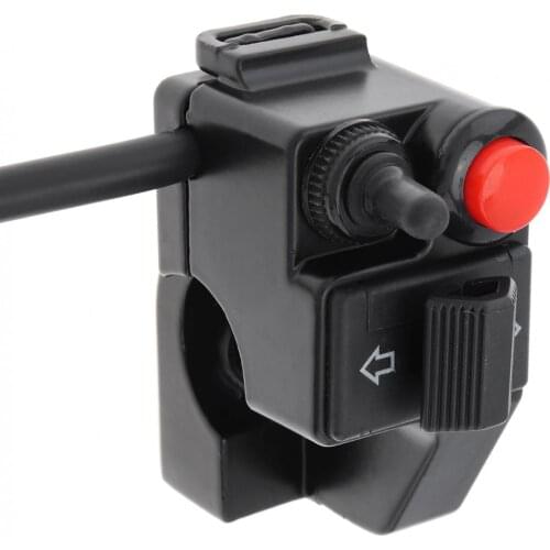 Motorcycle Switches Motorcycle Accessories 22MM Tri Function Speaker / Steering Headlight / Flameout Switch for Motorcycle