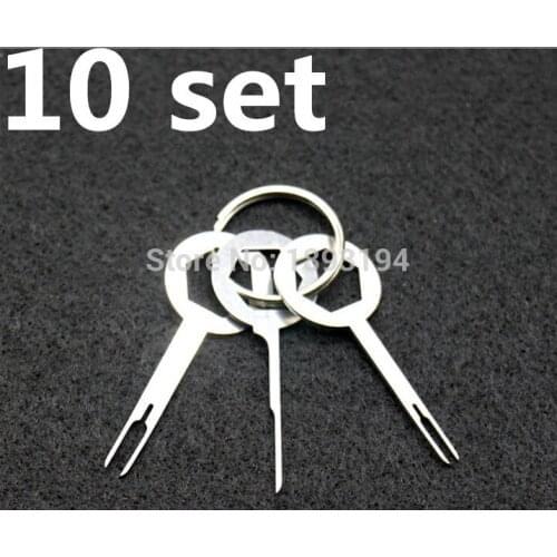 10 set ) 30pcs For Car SUV Terminal Wiring Crimp connector Pin Removel Key Extractor Tools kit