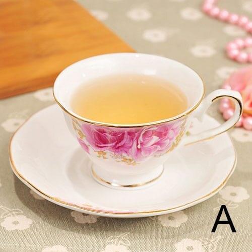 Gold Afternoon Tea Cup Saucer Set Coffee Cup Tea pot Set Tea Tray Bridesmaid Gift