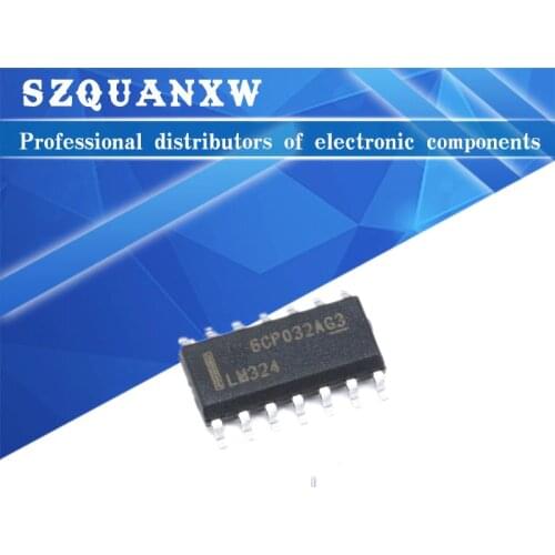 10PCS LM324 DIP14 LM324N DIP 324 DIP-14 LM324D SOP14 LM324DR SOP 324 SOP-14 SMD new and original IC Chipset