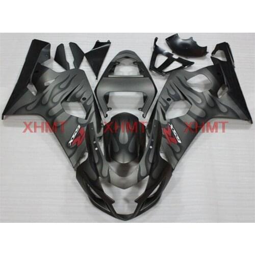 For Suzuki GSXR750 2004 - 2005 K4 Fairings GSXR600 04 Fairing Kits GSXR 600 04 Black Grey Frame Fairing