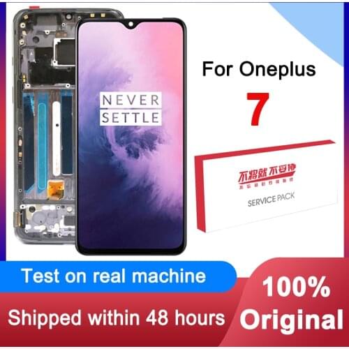 Original 6.41" AMOLED Display Replacement For Oneplus 7 LCD Touch Screen Digitizer Assembly For 1+7 GM1901 GM1900 GM1905 Model