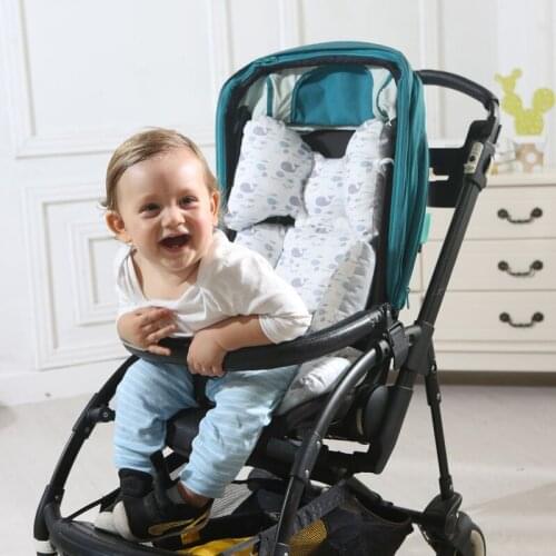 Baby Stroller Cushion Cotton Thickening Car Mat Autumn Winter Newborn Infant Dining Chair Seat Pads Kids Accessories