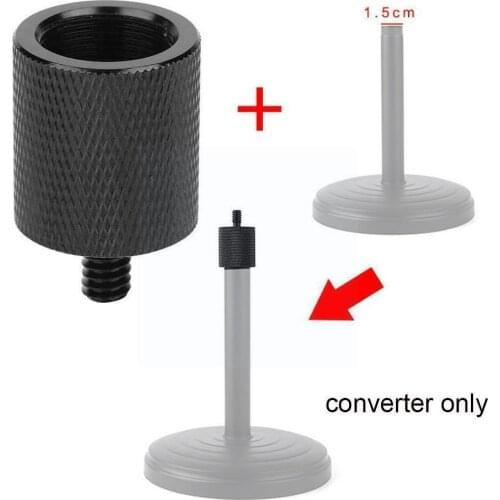 Black Color 3/8" Female To 1/4" Male Tripod Thread Cameras For Tripod Aluminum Diameter Light Adapter Camera 16mm Stand Scr H1P3