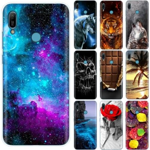 Silicone Case For Huawei Y6 2019 Case 6.09 inch MRD-LX1 MRD-LX1F Phone Case For Huawei Y6 2019 Back Cover Soft Protective Case
