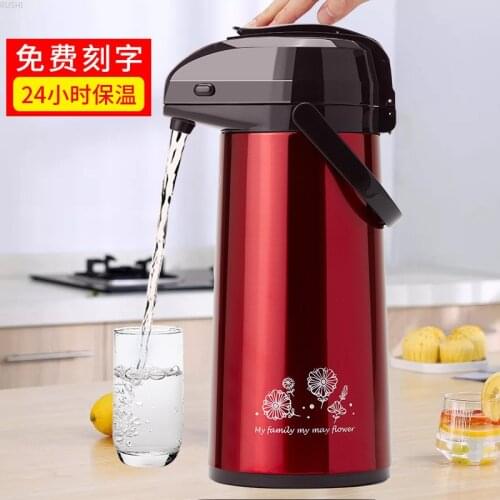 Air pressure thermos household thermos stainless steel thermos bottles warm kettle hot water dispenser household items