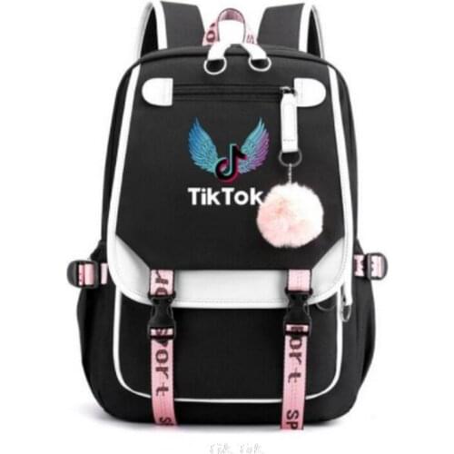 TIK TOK Woman Usb Charger Backpacks 3D Print Boys Girls Teenager School Bags Oxford Waterproof Unisex Travel Outdoor Bags