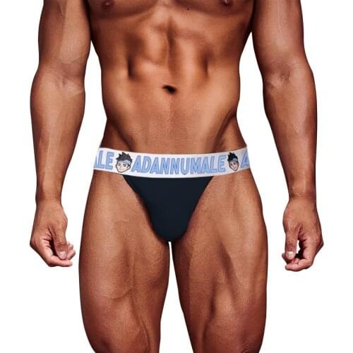 ADANNU Briefs Cartoon label Underwears Sexy And Cute Coexist No Side Seams 3D Cutting Inside Printed Tagless Label Males Pants