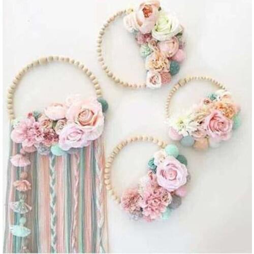 INS Wind Tapestry Decoration Home Decor Wind Chimes Hair Ball Garland Wall Decoration Macrame Wall Decor для дома decoração