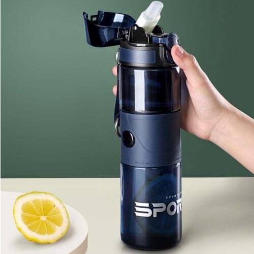 Outdoor Drinking Bottles With Straw Large Capacity Sports Plastic Water Bottle Portable Travel Shaker Pot Tea Cups Wholesale