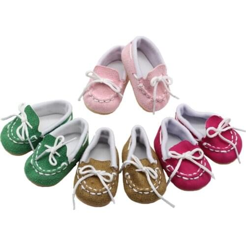 High Quality Doll Casual Shoes for 18 inch American Doll Boots for 43cm Babe Reborn Dolls Fashion Gifts for Girl Doll Accessorie