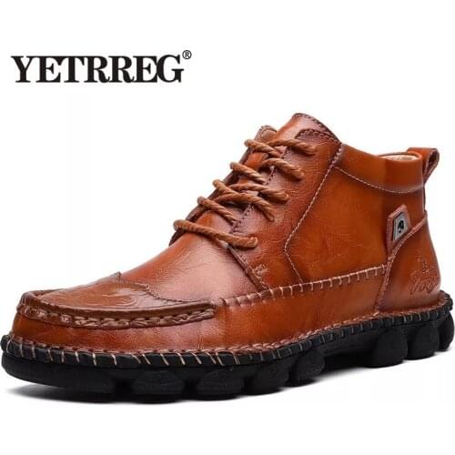 Мужские классические ботинки YETRREG China At AliExpress