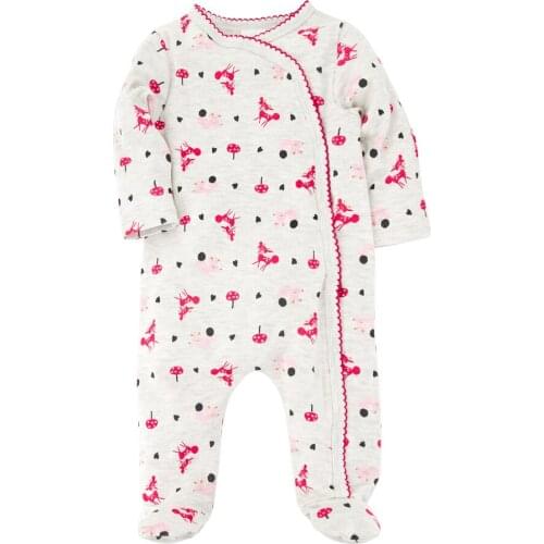 Honeyzone Winter Twins Baby Clothes Baby Body Pink Cartoon Rabbit Bodysuit Baby Girl Clothes Full Sleeve Ropa Bebe Verano 0-12M