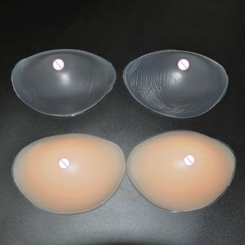 1 pair Silicone Thickening Chest Pad 350g-420g Women Fake Breast Sticker Female Bra Inserts For Small Chest Girl Swimming Pools