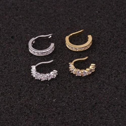 1PC Adjustable Cz EarNo Piercing Conch Cuff Earring Cartilage Helix Conch Fake Piercing Jewelry
