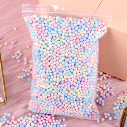 10g/30g 3-6mm Foam Balls Polystyrene Styrofoam Filler Bubble Ball DIY Wedding Party Gift Box Foam Filler Craft Home Party Decor
