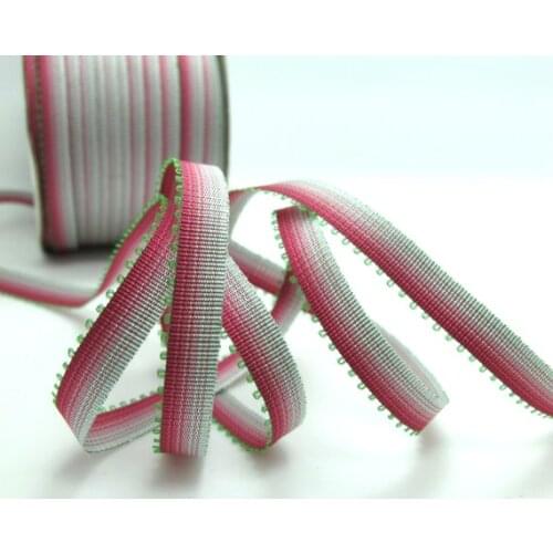 10 Yards 6mm Picot Ombre Ribbon Trim|Fuchsia Narrow|Polyester|Picot Edge|Doll Trim|Embellishment