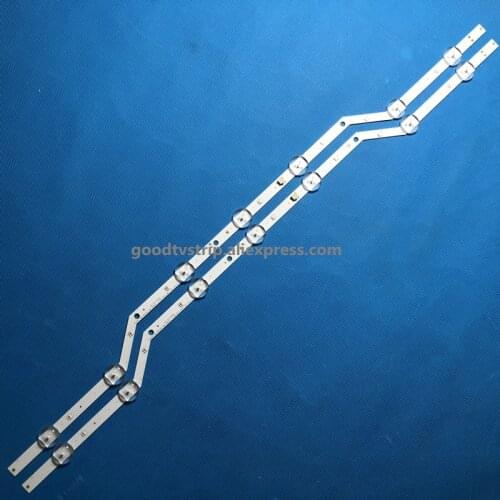 100%new 2pieces LED Backlight Strips for Sam sung TV un32j5205 2015SVS32 FHD F-COM 7LEDS REV1.3 150404 LM41-00134A_LM41-00147A