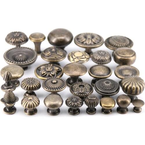 1x Antique Bronze Zinc alloy furniture knob cabinet pulls drawer handle knob