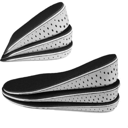 Men Women Invisible Hight Increase Insoles Shoe Accessory Hi-Poly EVA Comfortable Sport Insole 1 Pair Breathable Shoes Sole Pads